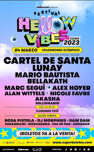 Festival Hellow Vibes: artistas, fecha y cómo comprar los boletos