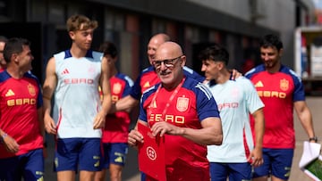 LAS ROZAS, ESPAÑA - 2 JUNIO 2025: Entrenamiento de la Selección Española Absoluta de Fútbol Masculino antes de la Final Four de la UEFA Nations League 2024/25, en la Ciudad del Fútbol de Las Rozas, España. (Foto: RFEF)
***(Crédito obligatorio)***
ESTRICTAMENTE, SOLO USO EDITORIAL.
(Cualquier uso no editorial requiere el permiso de RFEF)
RESTRICTED TO EDITORIAL USE.
(Any non editorial use requires permission of RFEF)
