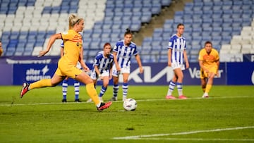 Alexia Putellas durante un partido de la Liga F entre el Sporting de Huelva y el Barcelona.