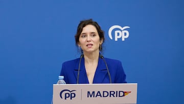 La presidenta de la Comunidad de Madrid y del PP de Madrid, Isabel Díaz Ayuso, interviene durante el Comité Ejecutivo Autonómico del PP de Madrid, en el Centro de Empresas de Boadilla del Monte, a 30 de septiembre de 2024, en Boadilla del Monte, Madrid (España). Después de la reunión del Comité Ejecutivo, Ayuso ha inaugurado la sede del PP en Boadilla del Monte.
30 SEPTIEMBRE 2024
Jesús Hellín / Europa Press
30/09/2024