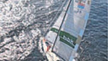 <b>BUEN RUMBO. </b>Basurko progresa.el repecho final.