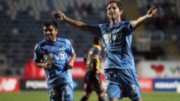 La celebración de Calandria tras su gran actuación frente a Barnechea.
