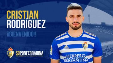 Cristian Rodríguez refuerza el mediocampo de la Ponferradina