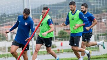 Lekue, con Raúl, Kodro y Villalibre