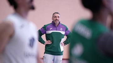 Ibon Navarro durante un entrenamiento.