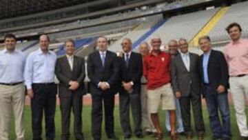 De Armas, Juanito, Noda, Ortega, Ramírez, Dévora, José Hernández, Páez, Francisco Suárez, Viñayo, Tonono y Cruz, ayer.
