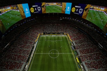 El estadio tiene una gran cisterna que recoge el agua de la lluvia para reutilizarla para el riego.