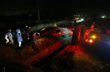 El volante de la selección sufrió un accidente por alcance cuando retornaba a la concentración de la Roja.