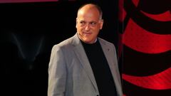 MADRID, SPAIN - FEBRUARY 14: Javier Tebas, President of La Liga, looks on during the presentation of the third season of the eLiga Santander at Neptuno Palace on February 14, 2020 in Madrid, Spain. (Photo by Irina R. H. / AFP7 / Europa Press Sports via Ge