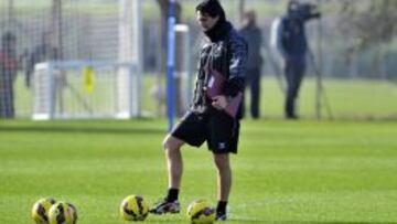 Emery, en un entrenamiento.