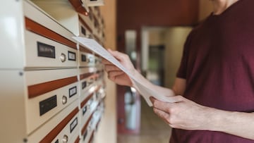 Man receives financial bill by mail