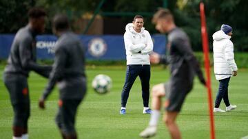 Lampard entrenando.