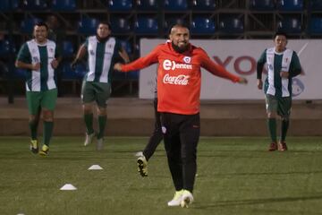 Santiago 30 Mayo 2017.
Arturo Vidal participa en actividad en el estadio que lleva su nombre.