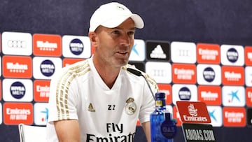 Zinedine Zidane, durante una rueda de prensa.