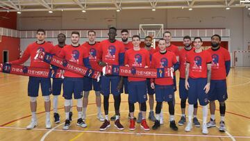 12/02/19 BALONCESTO KIROLBET BASKONIA PUERTAS ABIERTAS CON MOTIVO DE LA COPA DEL REY VINCENT EQUIPO FORMACION POSADO