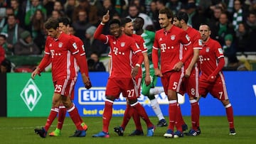 El Bayern sigue líder tras una solvente victoria en Bremen