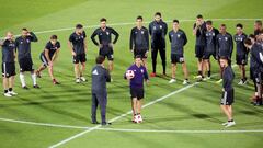 River completó su segunda práctica; Scocco, a la par