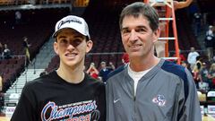 David y John Stockton, en 2014 cuando el hijo de la exestrella de la NBA jugaba en Gonzaga.