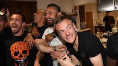 Jamie Vardy's party: Leicester's euphoria explosion in images