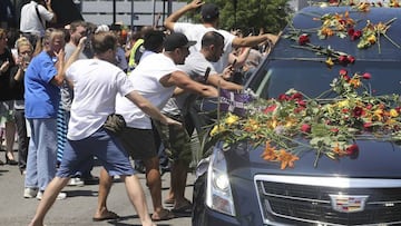 Seguidores, que despidieron a Ali en Louisville.