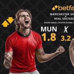 Manchester United vs. Real Sociedad: horario, dónde ver, pronósticos y cuadro