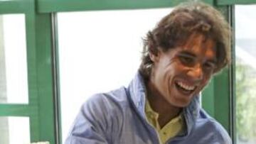 <b>CUMPLEAÑOS. </b>Rafa Nadal recibió regalos e invitó a la prensa