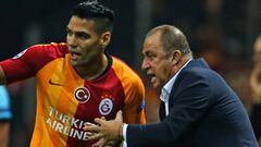 Falcao y Terim en Galatasaray