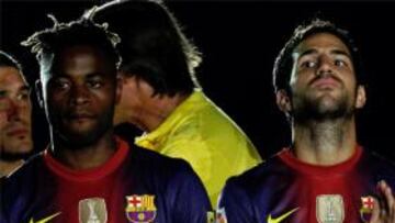 Song junto a Fábregas en el Gamper.