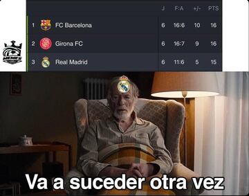 El derbi y la remontada del Barcelona, protagonistas de los memes de la jornada