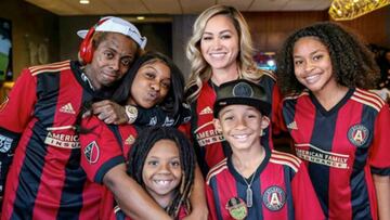 Lil Wayne festejó a su hijo en partido de Atlanta United