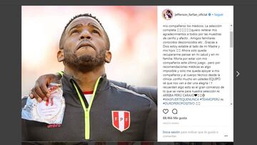 Farfán tranquiliza a los hinchas: estará un mes de baja