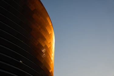 Imagen de la fachada exterior del nuevo Santiago Bernabéu.
