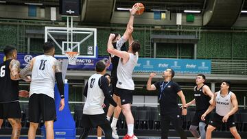 Entrenamiento de la Selección Mexicana de Basquetbol en Colombia, antes de enfrentar el final de las ventanas FIBA.