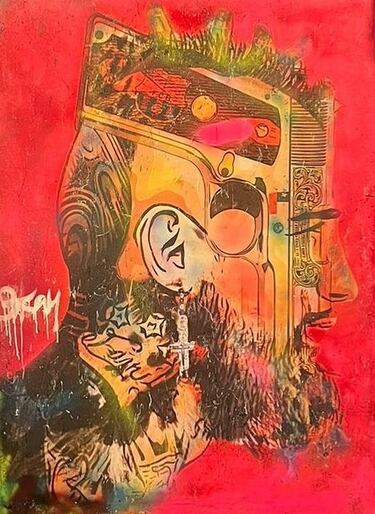 El artista que impactó a Arturo Vidal con un llamativo retrato: “Me inspiró su rebeldía en la cancha; es una máquina”