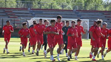 Entrenamiento de la Cultural Leonesa. León.
