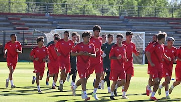 Entrenamiento de la Cultural Leonesa. León.