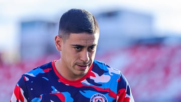 Camilo Candido of Cruz Azul during the 8th round match between Atletico San Luis and Cruz Azul as part of the Liga BBVA MX, Torneo Apertura 2024 at Alfonso Lastras Stadium on September 17, 2024 in San Luis Potosi, Mexico.