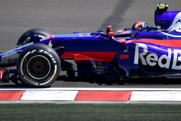 Carlos Sainz durante la clasificación del GP de Hungría.