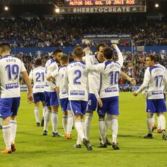 El 'playoff' pasa por los
partidos de La Romareda