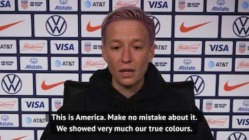 The USWNT star, Megan Rapinoe, spoke about the recent invasion of the US Capitol: “Unleashing a white supremacist mob is nothing new to America”