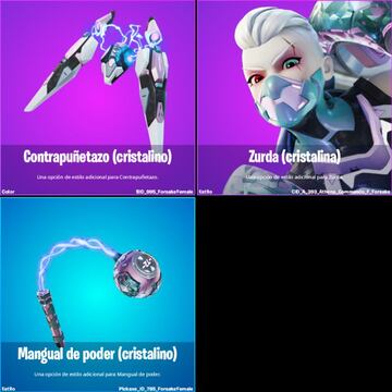 Todas las variantes de cosm&eacute;ticos nuevas del parche 20.40 de Fortnite