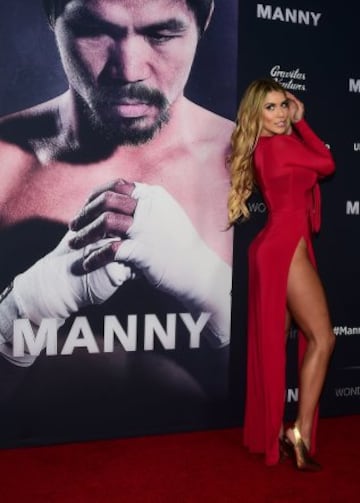 Manny Pacquiao presentó su película "Manny" en Los Ángeles. La belleza y el glamour se tomaron aquel momento.