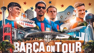 Barça’s American tour poster does not include three first team players who may have one foot out of the door  of the Camp Nou.