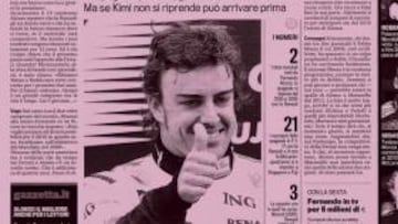 <b>LO TIENEN CLARO. </b>'La Gazzetta' no tiene dudas sobre el acuerdo entre Alonso y el equipo italiano.