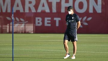 Julen Lopetegui, en el primer entrenamiento.