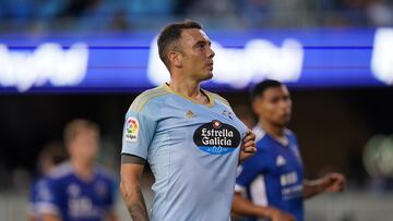 El jugador del Celta Iago Aspas durante el partido amistoso disputado ante el San Jose Earthquakes en el estadio Park de San José (California).