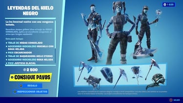 Fortnite: Lote de Leyendas del Hielo Negro ya disponible; precio y contenidos