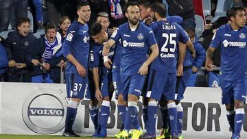 Jes&uacute;s, dorsal 37, celebrando el gol al Rayo.
 