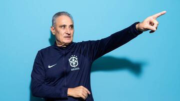 DOHA, QATAR - NOVEMBER 20: Adenor Leonardo Bacchi, Head Coach of Brazil, poses during the official FIFA World Cup Qatar 2022 portrait session on November 20, 2022 in Doha, Qatar. (Photo by Buda Mendes - FIFA/FIFA via Getty Images)