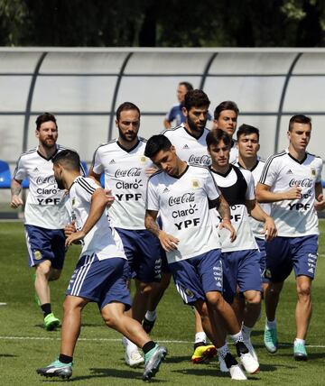 Bronnitsy  23 junio 2018, Rusia
Copa Mundial Rusia 2018
Entrenamiento de Argentina antes de jugar contra Nigeria.
Enzo Perez of Argentina
Foto Ortiz Gustavo